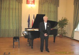 1159th Liszt Evening, Trzebnica, District Office in Trzebnica 14th May 2015 r. <br> Juliusz Adamowski. Photo by Zenobia Kulik